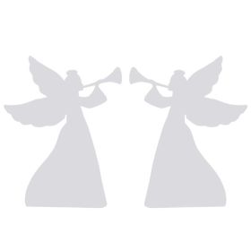 2pcs 36in PVC Angel Garden Angel Decoration White