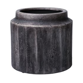 Pottery 8" Alexander Ceramic Planter, Brown