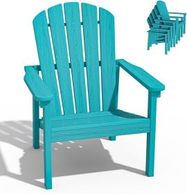 Stackable Adirondack Chairs (Option: Aruba blue-2pack)